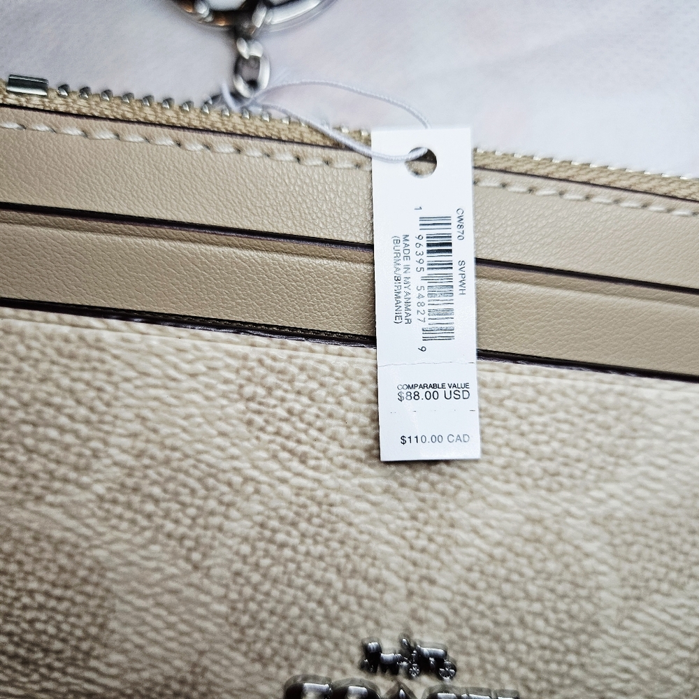Coach Skinny ID Case Card Holder Signature Canvas - Picture 17 of 17